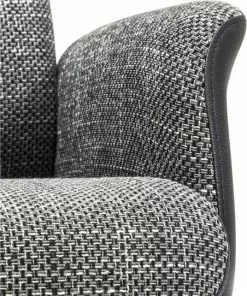 Kare Design Ohio Salt And Pepper Pyörivä Nojatuoli Rahilla -Huonekalu kauppa fotel obrotowy i stolek ohio 71x106 cm szary 6