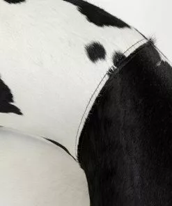 Kare Design Maye Pyörivä Nojatuoli, Lehmännahka, Musta-valkoinen -Huonekalu kauppa fotel obrotowy maye cow 76x86 cm czarno bialy 8