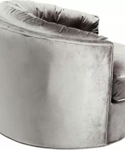 Kare Design Music Hall Kääntyvä Nojatuoli, Harmaa -Huonekalu kauppa fotel obrotowy music hall 90x71 cm szary 3