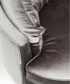 Kare Design Music Hall Kääntyvä Nojatuoli, Harmaa -Huonekalu kauppa fotel obrotowy music hall 90x71 cm szary 6