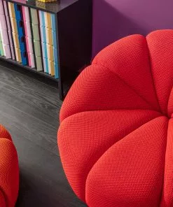 Kare Design Peppo Lounge Kääntyvä Nojatuoli Punainen -Huonekalu kauppa fotel obrotowy nowoczesny tapicerka czerwona 97x70 cm 10