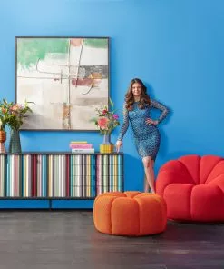 Kare Design Peppo Lounge Kääntyvä Nojatuoli Punainen -Huonekalu kauppa fotel obrotowy nowoczesny tapicerka czerwona 97x70 cm 12 scaled