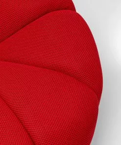 Kare Design Peppo Lounge Kääntyvä Nojatuoli Punainen -Huonekalu kauppa fotel obrotowy nowoczesny tapicerka czerwona 97x70 cm 9