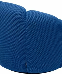Kare Design Peppo Lounge Kääntyvä Nojatuoli Sininen -Huonekalu kauppa fotel obrotowy nowoczesny tapicerka niebieska 97x70 cm 4