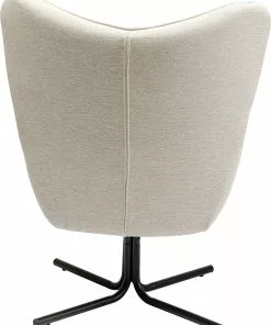 Kare Design Oscar Kääntyvä Nojatuoli, Kermanvärinen -Huonekalu kauppa fotel obrotowy oscar 82x95 cm kremowy 6