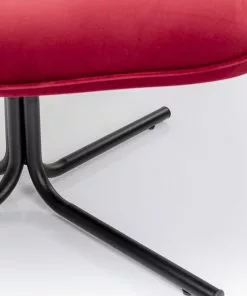 Kare Design Oscar Kääntyvä Nojatuoli - Samettia, Punainen -Huonekalu kauppa fotel obrotowy oscar velvet 82x95 cm czerwony 9