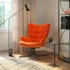 Kare Design Oscar Kääntyvä Nojatuoli - Samettia, Oranssi -Huonekalu kauppa fotel obrotowy oscar velvet 82x95 cm pomaranczowy 11