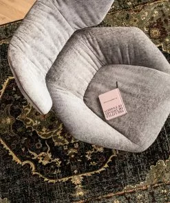 Kare Design Oval Office Kääntyvä Nojatuoli -Huonekalu kauppa fotel obrotowy oval office 92x88 cm szary 13