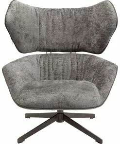 Kare Design Oval Office Kääntyvä Nojatuoli -Huonekalu kauppa fotel obrotowy oval office 92x88 cm szary 2