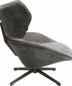 Kare Design Oval Office Kääntyvä Nojatuoli -Huonekalu kauppa fotel obrotowy oval office 92x88 cm szary 3