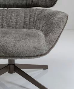 Kare Design Oval Office Kääntyvä Nojatuoli -Huonekalu kauppa fotel obrotowy oval office 92x88 cm szary 7