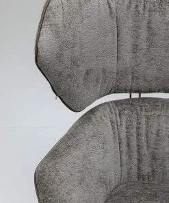 Kare Design Oval Office Kääntyvä Nojatuoli -Huonekalu kauppa fotel obrotowy oval office 92x88 cm szary 8