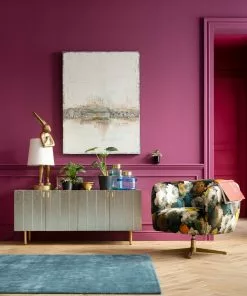 Kare Design Peony Flower Kääntyvä Nojatuoli, Keltainen -Huonekalu kauppa fotel obrotowy peony yellow 81x70 cm 14