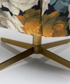 Kare Design Peony Flower Kääntyvä Nojatuoli, Keltainen -Huonekalu kauppa fotel obrotowy peony yellow 81x70 cm 6