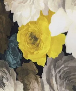 Kare Design Peony Flower Kääntyvä Nojatuoli, Keltainen -Huonekalu kauppa fotel obrotowy peony yellow 81x70 cm 9