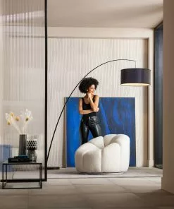 Kare Design Peppo Lounge Pyörivä Nojatuoli, Valkoinen -Huonekalu kauppa fotel obrotowy peppo 97x70 cm bialy 11 scaled