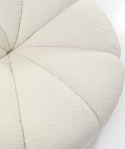 Kare Design Peppo Lounge Pyörivä Nojatuoli, Valkoinen -Huonekalu kauppa fotel obrotowy peppo 97x70 cm bialy 6