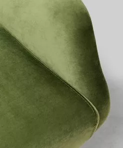 Kare Design Bellissima Pyörivä Nojatuoli - Samettia, Vihreä -Huonekalu kauppa fotel obrotowy welurowy pikowany zielony nogi zlote 78x93 cm 9