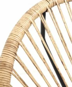 Kare Design Spaghetti Nature Nojatuoli -Huonekalu kauppa fotel ogrodowy spaghetti 73x87 cm naturalny nogi czarne 4