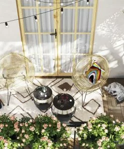 Kare Design Sundown Nojatuoli Rottinki 23 Kare Design Sundown Nojatuoli Rottinki -Huonekalu kauppa fotel ogrodowy sundown 83x83 cm naturalny 10