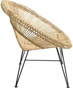 Kare Design Sundown Nojatuoli Rottinki 16 Kare Design Sundown Nojatuoli Rottinki -Huonekalu kauppa fotel ogrodowy sundown 83x83 cm naturalny 3