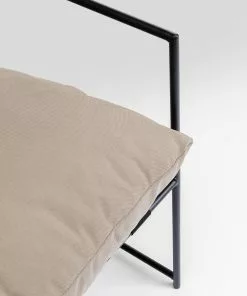 Kare Design Cuby Garden Nojatuoli Ulkokäyttöön, Harmaa -Huonekalu kauppa fotel ogrodowy szary rama stalowa czarna 71x85 cm 6