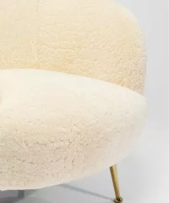 Kare Design Perugia Fur Nojatuoli -Huonekalu kauppa fotel perugia fur 78x77 cm bezowy 6