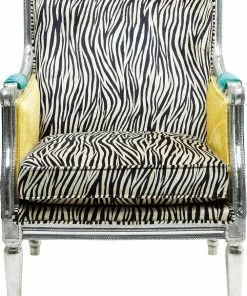 Kare Design Regency Zebra Nojatuoli -Huonekalu kauppa fotel regency 70x98 cm kolorowy 2
