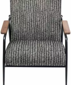 Kare Design Nojatuoli Remo - Salt & Pepper -Huonekalu kauppa fotel remo sandp 69x90 cm czarno bialy 2