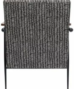 Kare Design Nojatuoli Remo - Salt & Pepper -Huonekalu kauppa fotel remo sandp 69x90 cm czarno bialy 4