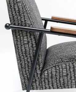 Kare Design Nojatuoli Remo - Salt & Pepper -Huonekalu kauppa fotel remo sandp 69x90 cm czarno bialy 6