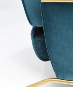 Kare Design Lazy Velvet Lepotuoli, Sininen -Huonekalu kauppa fotel rozkladany lazy velvet 70x104 cm niebieski 10