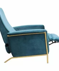Kare Design Lazy Velvet Lepotuoli, Sininen -Huonekalu kauppa fotel rozkladany lazy velvet 70x104 cm niebieski 3