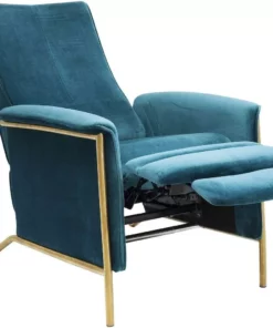 Kare Design Lazy Velvet Lepotuoli, Sininen -Huonekalu kauppa fotel rozkladany lazy velvet 70x104 cm niebieski 7