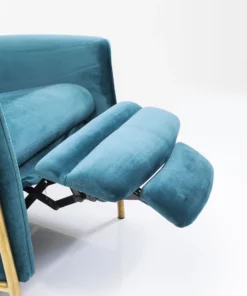 Kare Design Lazy Velvet Lepotuoli, Sininen -Huonekalu kauppa fotel rozkladany lazy velvet 70x104 cm niebieski 8