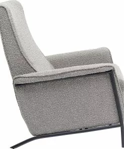 Kare Design Lazy Lepotuoli, Harmaa -Huonekalu kauppa fotel rozkladany nicky 91x104 cm recliner szary 3