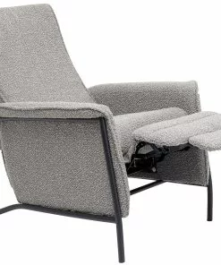 Kare Design Lazy Lepotuoli, Harmaa -Huonekalu kauppa fotel rozkladany nicky 91x104 cm recliner szary 4
