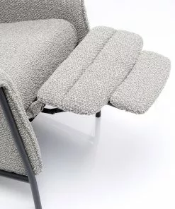 Kare Design Lazy Lepotuoli, Harmaa -Huonekalu kauppa fotel rozkladany nicky 91x104 cm recliner szary 9