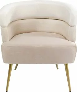 Kare Design Sandwich Nojatuoli, Kermanvärinen -Huonekalu kauppa fotel sandwich 65x74 cm kremowo bezowy 2