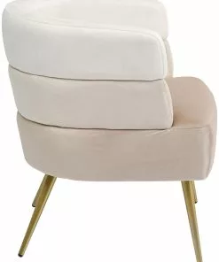 Kare Design Sandwich Nojatuoli, Kermanvärinen -Huonekalu kauppa fotel sandwich 65x74 cm kremowo bezowy 3