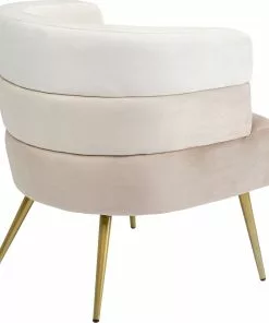 Kare Design Sandwich Nojatuoli, Kermanvärinen -Huonekalu kauppa fotel sandwich 65x74 cm kremowo bezowy 5