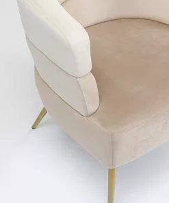 Kare Design Sandwich Nojatuoli, Kermanvärinen -Huonekalu kauppa fotel sandwich 65x74 cm kremowo bezowy 6