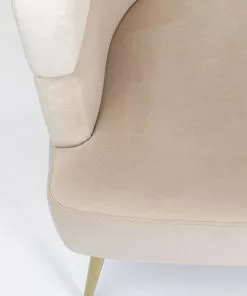 Kare Design Sandwich Nojatuoli, Kermanvärinen -Huonekalu kauppa fotel sandwich 65x74 cm kremowo bezowy 7