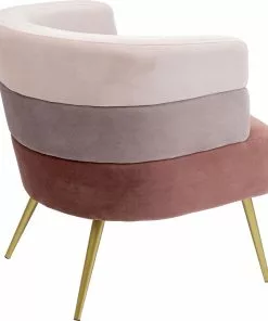 Kare Design Sandwich Nojatuoli, Mauve -Huonekalu kauppa fotel sandwich 65x74 cm odcienie rozu 3