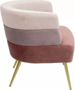 Kare Design Sandwich Nojatuoli, Mauve -Huonekalu kauppa fotel sandwich 65x74 cm odcienie rozu 4