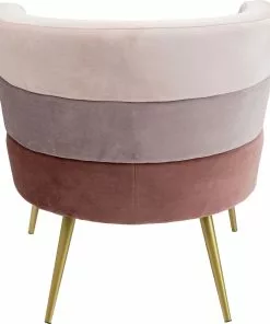 Kare Design Sandwich Nojatuoli, Mauve -Huonekalu kauppa fotel sandwich 65x74 cm odcienie rozu 5