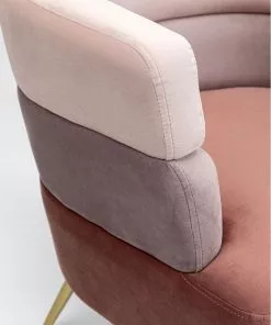 Kare Design Sandwich Nojatuoli, Mauve -Huonekalu kauppa fotel sandwich 65x74 cm odcienie rozu 9