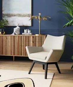 Kare Design Pixie Creme Nojatuoli, Kermanvärinen -Huonekalu kauppa fotel tapicerowany kremowy nogi czarne drewniane 75x78 cm 10 scaled