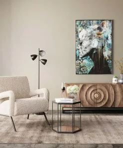 Kare Design Sascha Tuoli - "teddykarvainen", Kermanvärinen -Huonekalu kauppa fotel tapicerowany skandynawski kremowy nogi czarne 61x75 cm 10 scaled