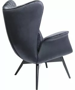 Kare Design Tudor Nojatuoli, Samettia, Musta -Huonekalu kauppa fotel tudor velvet 78x100 cm czarny 3